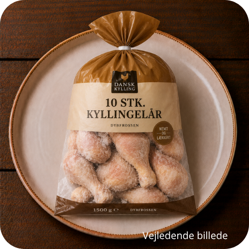 10 stk. Kyllingelår (frossen)